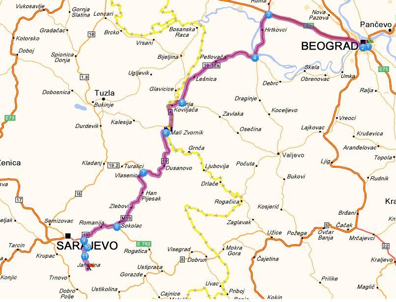 mapa beograda auto karta Jahorina mape dolaska mapa beograda auto karta